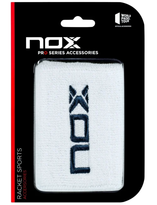 MUÑEQUERAS DEPORTIVAS NOX BLANCO/AZUL MARINO