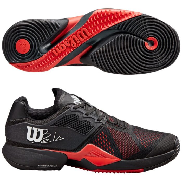 Zapatillas Wilson Bela Tour Black/Infrared/Black - Image 7